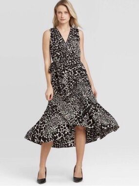 WHO WHAT WEAR Leopard Print Dress — BNWT